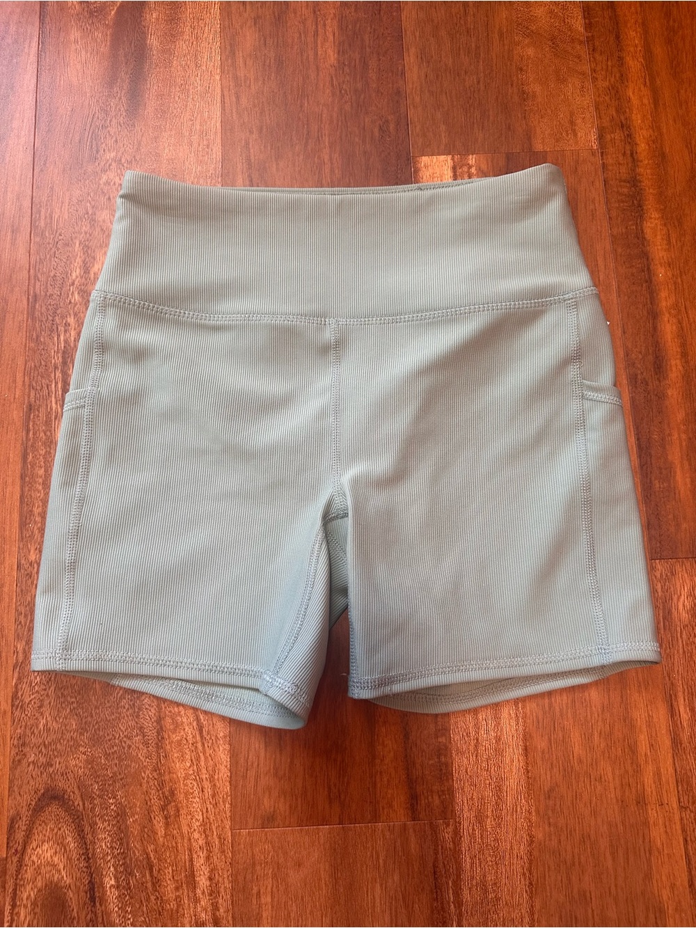 RBX High-Waist Sage Green Bike Shorts